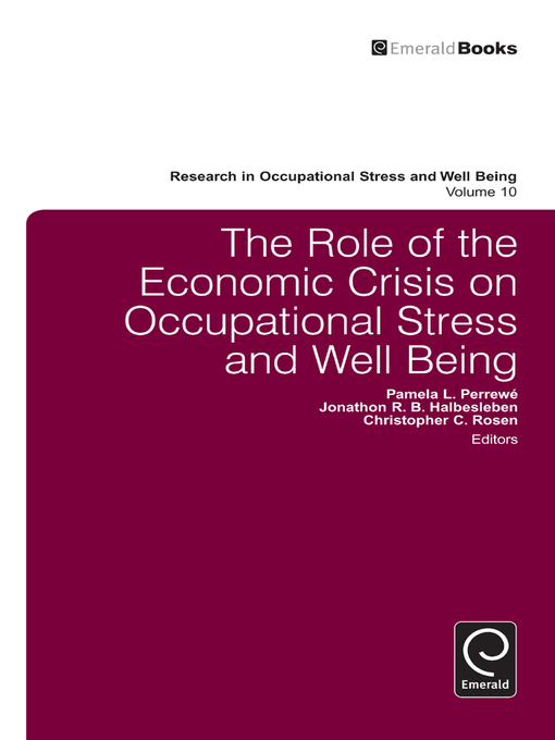 Title details for Research in Occupational Stress and Well Being, Volume 10 by Pamela L. Perrewé - Available